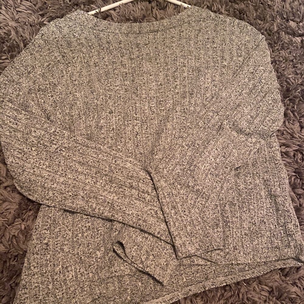 Grey marbled sweater comfy